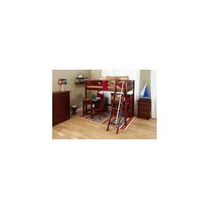  Maxtrix Twin High Loft Bed w. Angle Ladder: Home & Kitchen