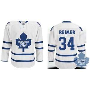 Maple Leafs Authentic NHL Jerseys #34 James Reimer White Hockey Jersey 