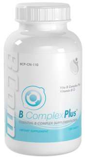 Bottle B Complex PLUS Vitamin B1 B2 B3 B6 Folic Acid B12 + More 120 