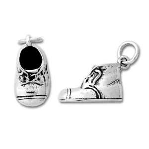  Sterling Silver Baby Shoe Charm Jewelry