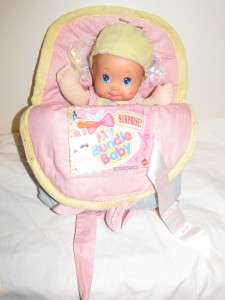   1991 Mattel Magic Nursery My Bundle baby doll and carrier  