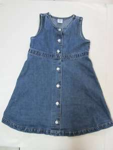 Baby Gap Toddler Girl Denim Dress Jean Jumper 4 4XL  