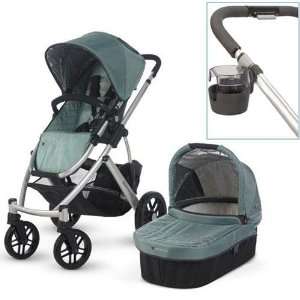   UPPAbaby 0112 CLN Carlin VISTA Stroller With Cup holder   Green Baby