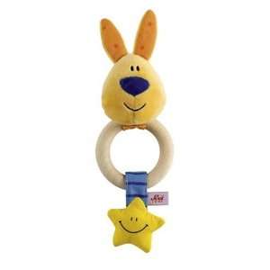  Sevi Wood Teething Ring Rattle   Rabbit: Toys & Games