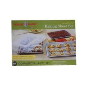  Nordic Ware Baking Sheet Non Stick Commercial 4PC