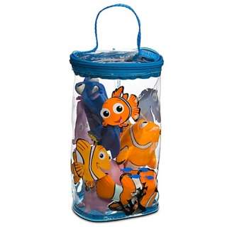 New Disney Finding Nemo Dory Marlin Bath Tub Pool Toy Set 4 pc.  