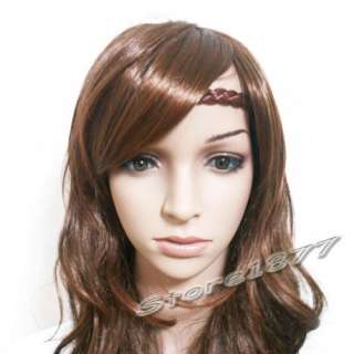 Girl Wig Plait Braided Hair Band Headband Plaited h193  