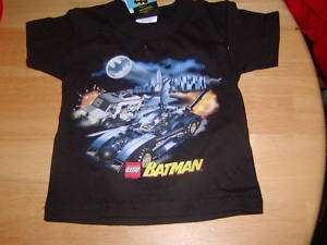 NEW BATMAN boys shortsleeve BATMOBILE shirt LEGO sz 2T  