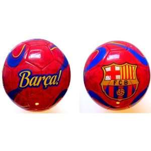 Beautiful Red FC Barcelona BARCA Size VERY HIGH QUALITY Size 5 Soccer 