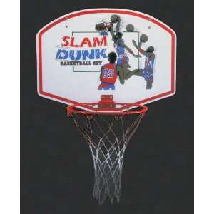 Slam Dunk Indoor/Outdoor Basketball Hoop Set   19 Backboard + 11 