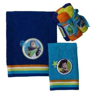  Toy Story~ Buzz Lightyear~ Blue Embroidered Bath Towel 28 