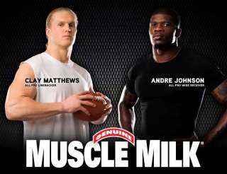 NFL stars Clay Matthews and Andre Johnson use Muscle Milk to train and 