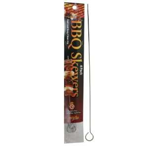  BBQ Skewers with Ring End, 4 pc Set Patio, Lawn & Garden
