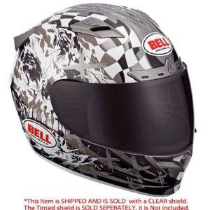  Bell Vortex Torn Silver Full Face Helmet: Automotive