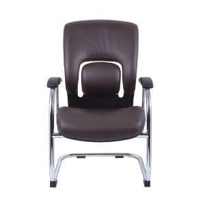   Eurotech Seating Vapor Guest Chair, Brown Leather