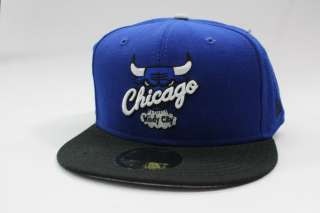Chicago Bulls Jet Black Royal Blue White Authentic Custom New Era 