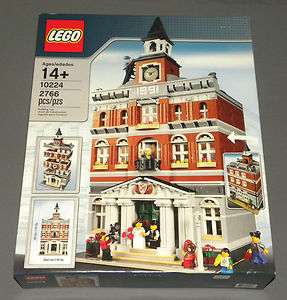 LEGO Creator Modular Building Toy Set 10224 Town Hall w 8 Minifigures 