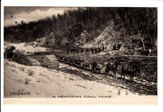 Coal Mine Mining King Lexington Kentucky KY Postcard Old Vintage Wrenn 