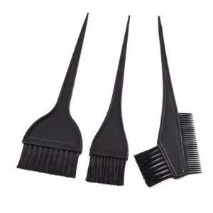  Black Plastic Handle Hair Color Tint Dye Perm Brush Comb Beauty
