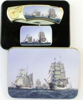 The Sailing Ships Collectible Pocket knife and Lighter Set  