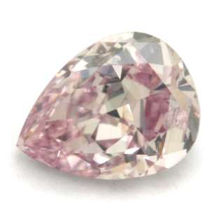   Purple Pink Loose Natural Diamond Pear Brilliant Sweet Color  