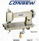 CONSEW 104 1T Embroidery Chain Stitch Sewing Machine