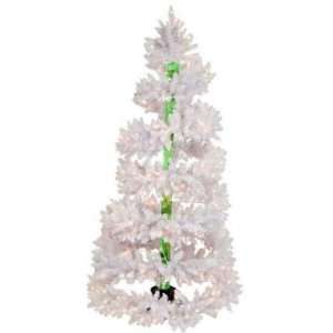   Bubble Trunk White 6.5 Ft. Spiral Pre lit Christmas Tree Home