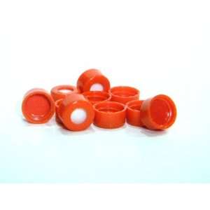 Chromatography Vial Red Caps Target PTFE Silicone Septa Case of 1,000 