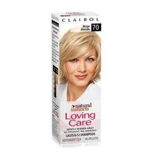 Clairol Loving Care, Non Permanant Hair Color, Beige Blonde 70 (3 Pack 
