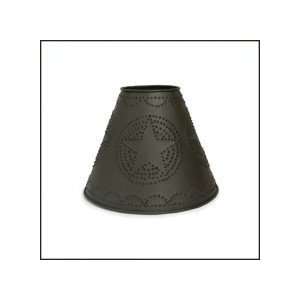  Size C Tin Clip On Lamp Shade Punched Star Design