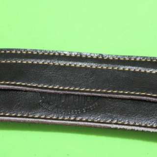   Leather Classic Electric Acoustic Guitar Strap Band Dark Brown  