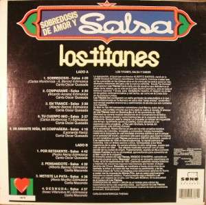 LOS TITANES Sobredosis De Amor Y Salsa 1989 RARE  
