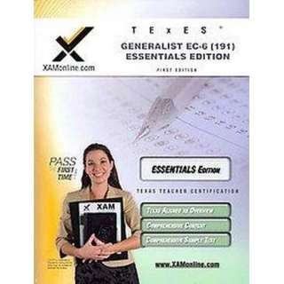 TEXES Generalist EC 6 191 Essentials Edition (Paperback).Opens in a 
