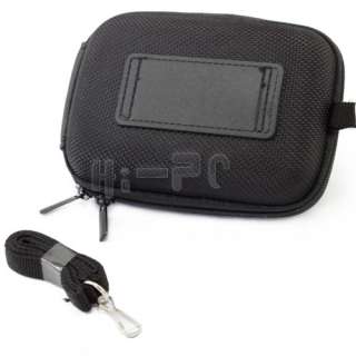 Cute Mini Digital Camera Case Pouch Bag Pouch w/ Strap Small Black 12 