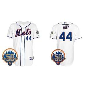  Mets Authentic MLB Jerseys #44 BAY WHITE Cool Base BASEBALL Jersey 