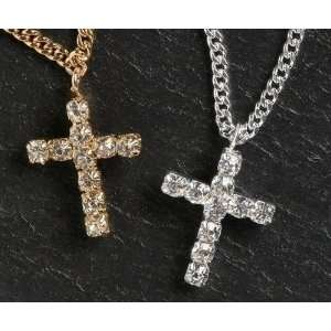   Pack of 36 Inspirational Jewelry Crystal Cross Pendant Necklaces .5