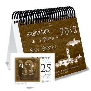  2012 Calendario de escritorio de la Regla de San Benito 