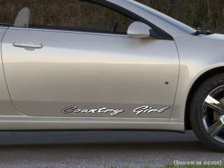 COUNTRY GIRL   windshield body decal sticker tailgate   PICK FROM 16 