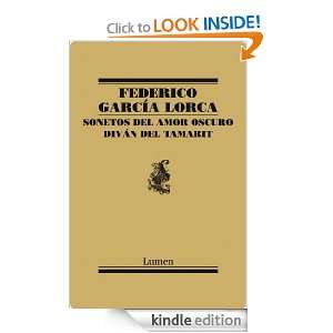 Sonetos del amor oscuro (Poesia (lumen)) (Spanish Edition) García 