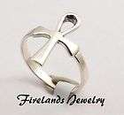 Egyptian ANKH Cross Ring Sterling Silver Size Selectable