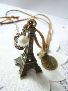 Le Petit The Little Prince Eiffel Tower Crown Necklace  