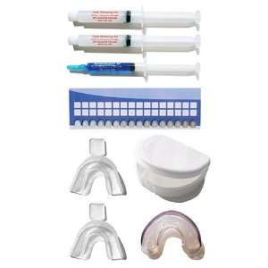 com Teeth Whitening Kit with Remin Gel, 2 Types of Mouth Trays, Tooth 