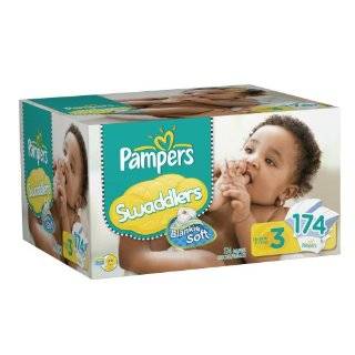 Pampers Swaddlers Diapers Economy Pack Plus Size 3, 174 Count 