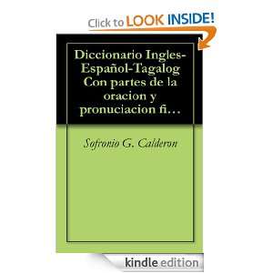 Diccionario Ingles Español Tagalog Con partes de la oracion y 