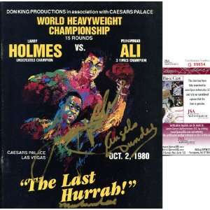  Muhammad Ali, Larry Holmes & Angelo Dundee Autographed 
