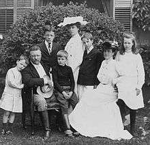 roosevelt family in 1903 with quentin on the left tr ted jr archie 
