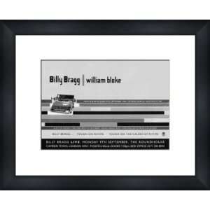  BILLY BRAGG William Bloke   Custom Framed Original Ad 