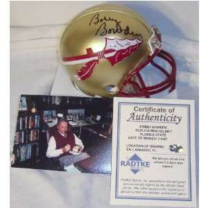 Bobby Bowden Florida State Seminoles Autographed Mini Helmet