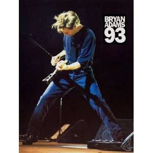 Bryan Adams 1993 Waking up Concert Tour Program Book