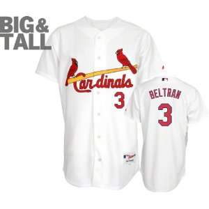 Carlos Beltran Jersey Big & Tall St. Louis Cardinals #3 Home White 